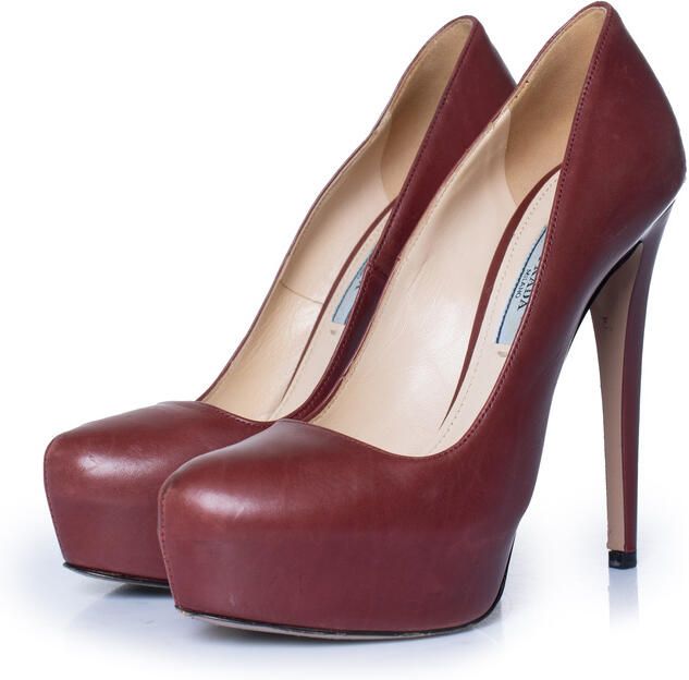 Prada Pre-owned Prada rode platform pumps
