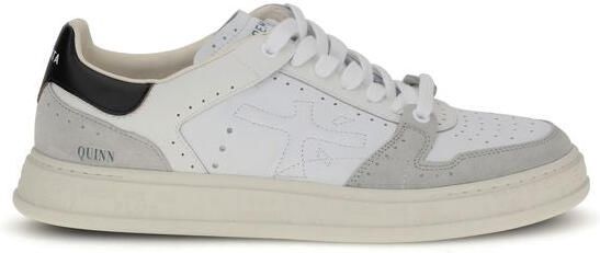 Premiata Witte Kalfslederen Bos Taurus Lage Sneakers