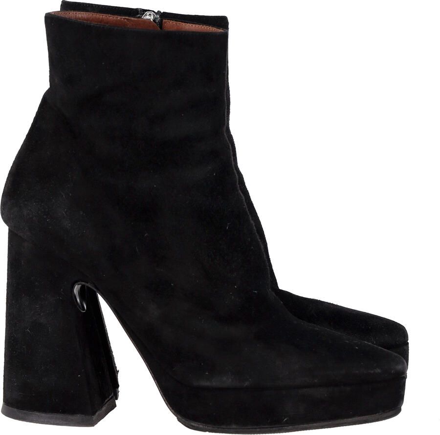 Proenza Schouler Pre-owned Proenza Schouler Block Heel Platform Boots in Zwart Suède