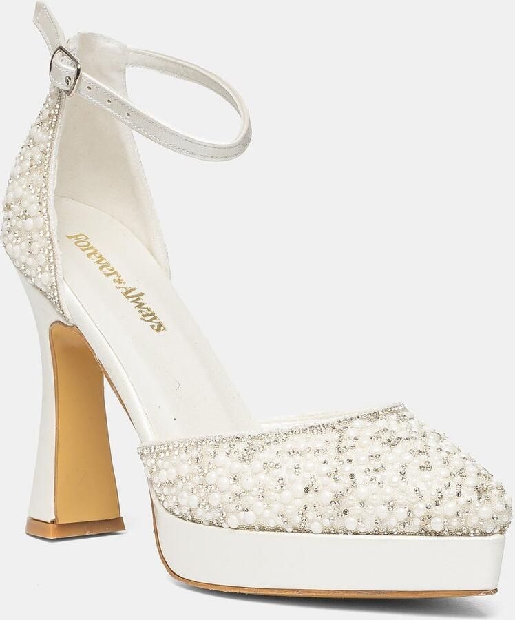 Prologue Khloe Glitter Bruids Platform Naaldhakken
