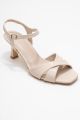 Prologue Melin Cross Riem Stiletto Sandaal - Beige