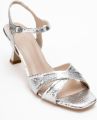 Prologue Melin Cross Riem Stiletto Sandaal - Zilver