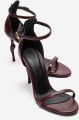 Prologue Yelena Pump met Enkelbandje en Stilettohak - Bordeauxrood