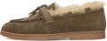PS poelman ZALAMA Dames Loafers - Donkergroen