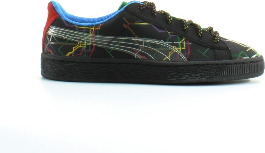 Puma Basket x Dee & Ricky Zwart Leer Heren Veterschoenen 361498 01