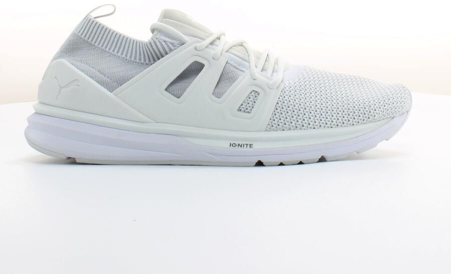 Puma B.O.G EvoKnit Wit Textiel Heren Veterschoenen 363669 02