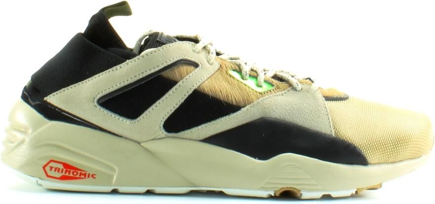 Puma BOG Sock Camping Wit Zwart Textiel Heren Lace Up Trainers 361904 02