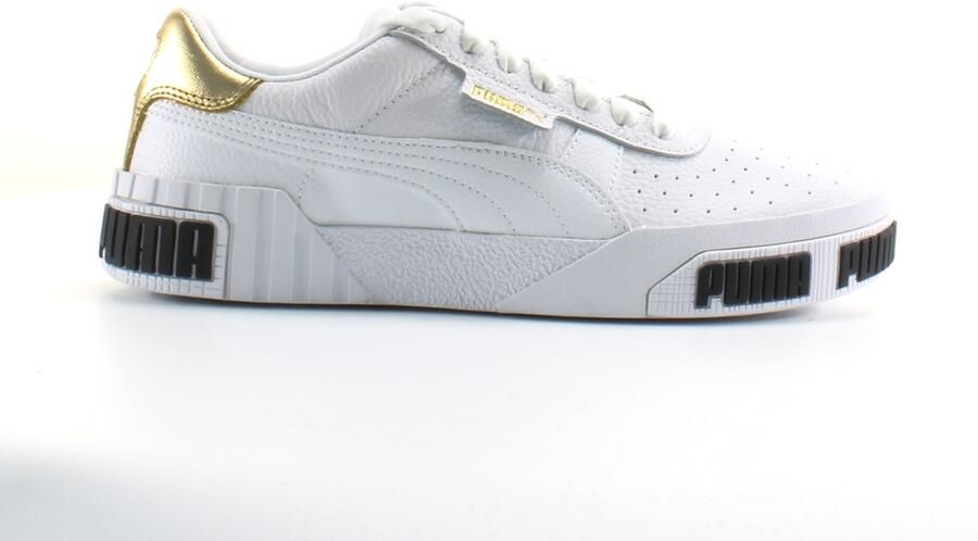 Puma Cali Bold Wit Leer Dames Veterschoenen 371207 01