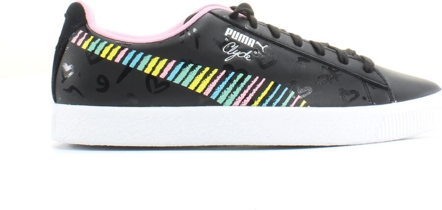 Puma Clyde x Bradley Theodore Zwart Leer Heren Veterschoenen 369555 01