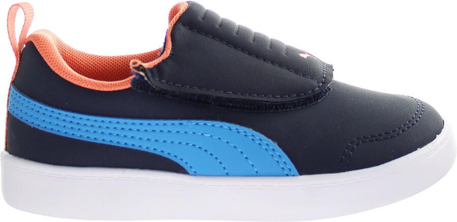 Puma Courtflex v2 Gevoerde V Kinderen Navy Trainers