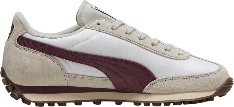 Puma Dames Easy Rider Suède Sneakers (Wit Bordeaux)