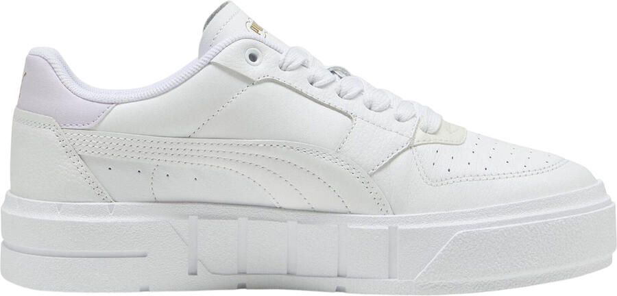 Puma Dames Cali Leren Platform Trainers (Wit siliconen)