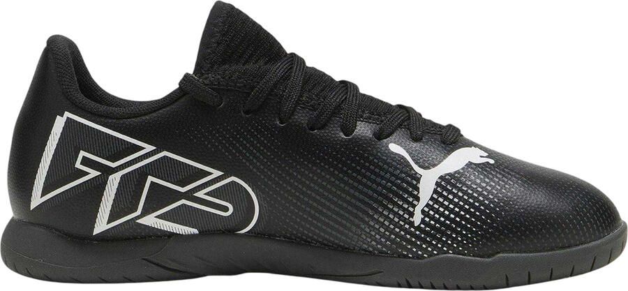 Puma Future 7 Play platte zaalvoetbalschoenen voor kinderen (Zwart)