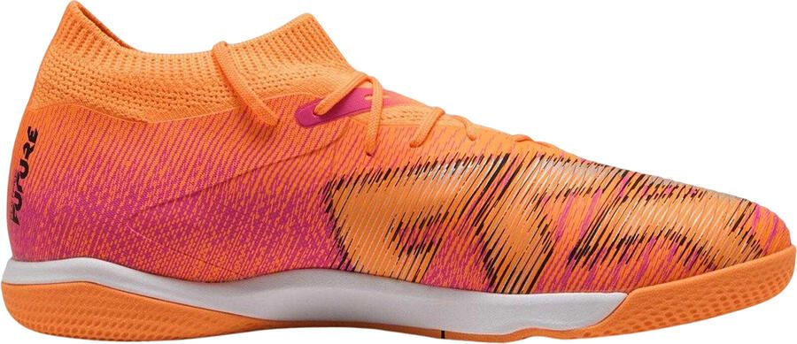 Puma Future 8 Match Flat zaalvoetbalschoenen voor heren (Hitte Vuur Puimsteen)