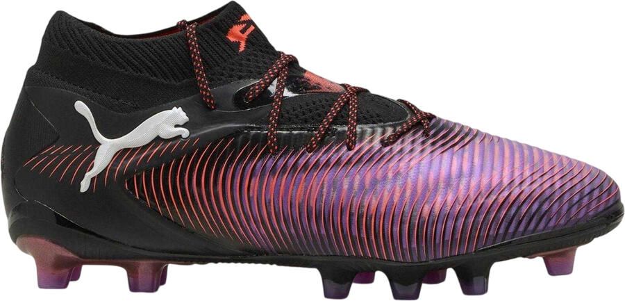 Puma Future 8 Ultimate Wavy Lines voetbalschoenen voor dames voor harde ondergrond (Poema Zwart)