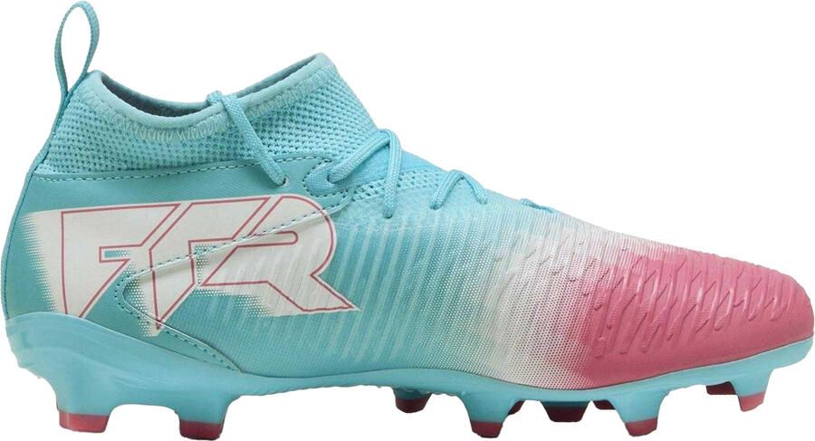 Puma Future 8 voetbalschoenen voor kinderen met kunstgrasprofiel geschikt voor 8 wedstrijden (Blauw Wit)