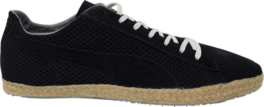 Puma Glyde Espadrille stijl zwart leer Lace Up heren Trainers 354672 01