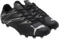 Puma Heren Attacanto FG AG Voetbalschoenen (Zwart Zilver) - Zwart