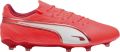 Puma Heren King Match Stevige Grond Voetbalschoenen (Rood Wit) - Rood