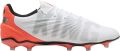 Puma Heren King Match Stevige Grond Voetbalschoenen (Wit Rood) - Wit