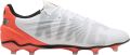 Puma Heren King Match Stevige Grond Voetbalschoenen (Wit Rood) - Wit