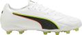 Puma Heren King Match Stevige Grond Voetbalschoenen (Wit Zwart) - Wit