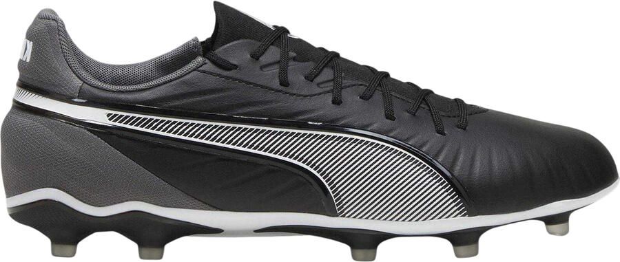 Puma Heren King Match Stevige Grond Voetbalschoenen ( zwart wit)