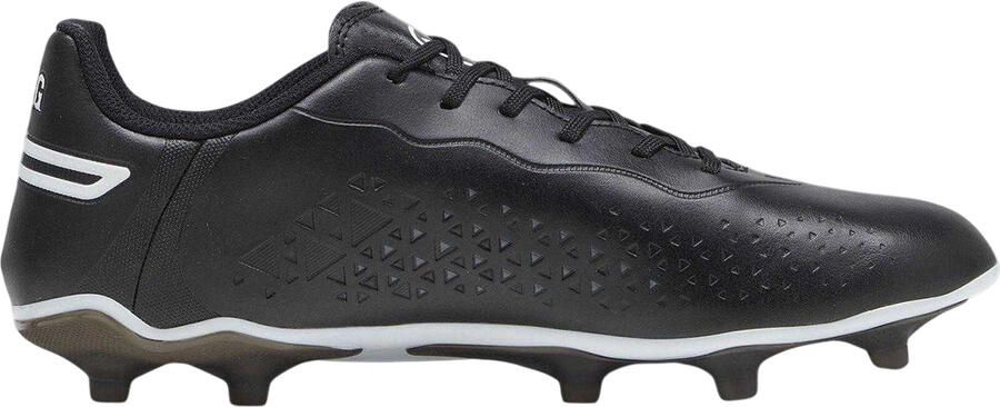 Puma Heren King Match Synthetisch Leder Stevige Grond Voetbalschoenen (Zwart Wit)