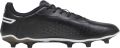 Puma Heren King Match Synthetisch Leder Stevige Grond Voetbalschoenen (Zwart Wit) - Zwart
