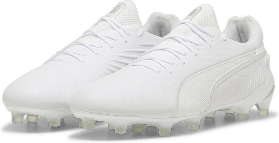 Puma Heren King Ultimate Stevige Grond Voetbalschoenen (Wit)