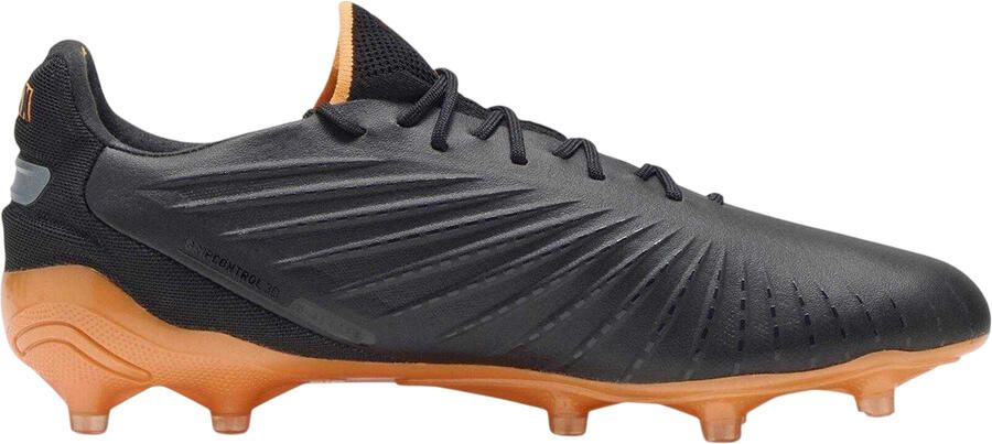 Puma Heren King Ultimate Stevige Grond Voetbalschoenen (Zwart Oranje)