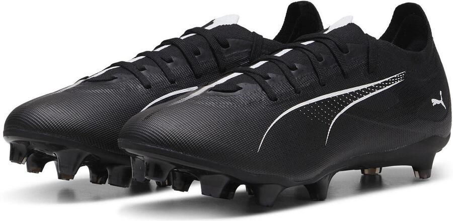Puma Heren Ultra 5 Match Stevige Grond Voetbalschoenen (Zwart Wit)