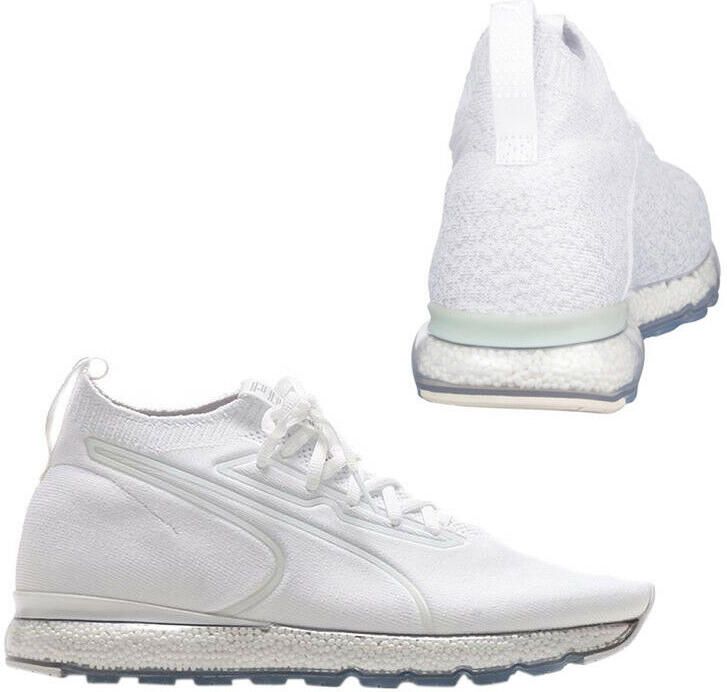 Puma Jamming evoKNIT Heren Veterschoenen Sok Stijl Wit 190629 06 B86C