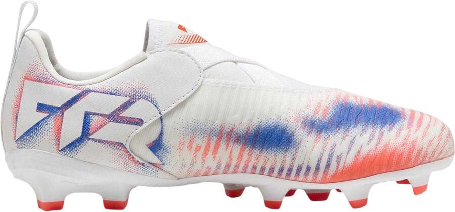 Puma Kinderen Toekomst 8 Wedstrijd Firm Ground Voetbalschoenen (Wit Zwart Rood)