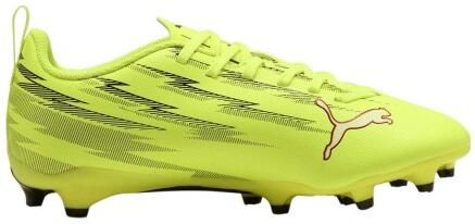 Puma Kinder Kids Ultra 5 Play Stevige Grond Voetbalschoenen (Geel zwart)