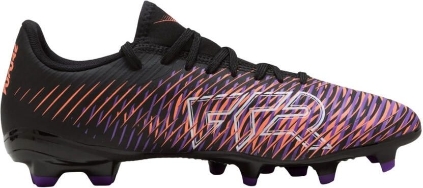 Puma Kinder Kinder Future 8 Play FG AG Voetbalschoenen (Zwart Rood)