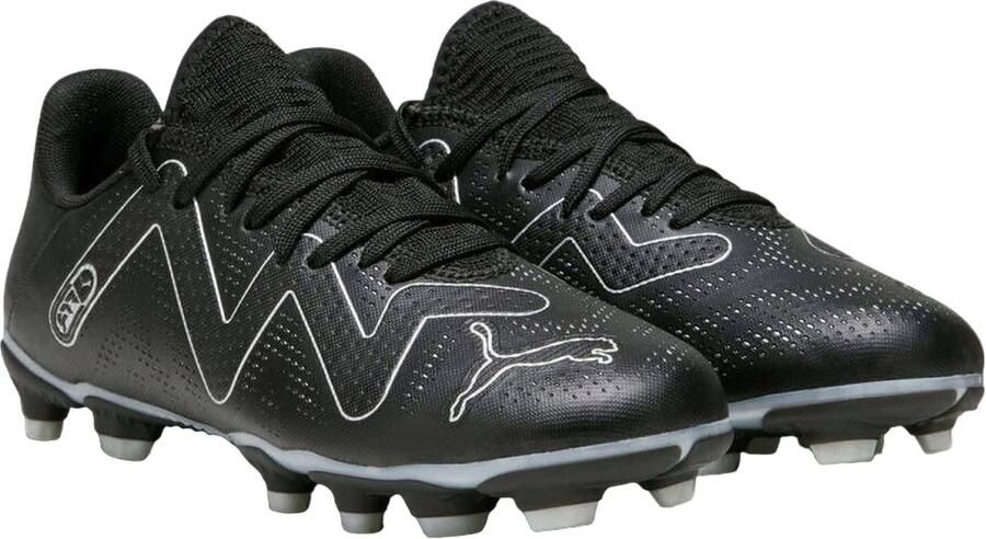Puma Kinder kinder Future Play Voetbalschoenen (Zwart Zilver)