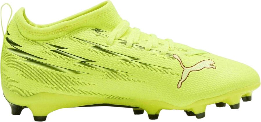 Puma Kinder Kinder Ultra 5 Match Stevige Grond Voetbalschoenen (Geel zwart)