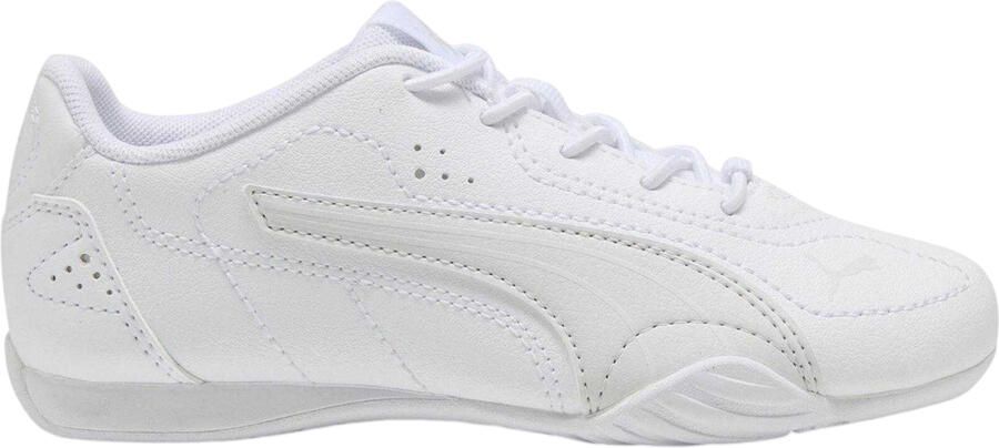 Puma Kindersneakers met platte zool van Catch (Wit zilver)