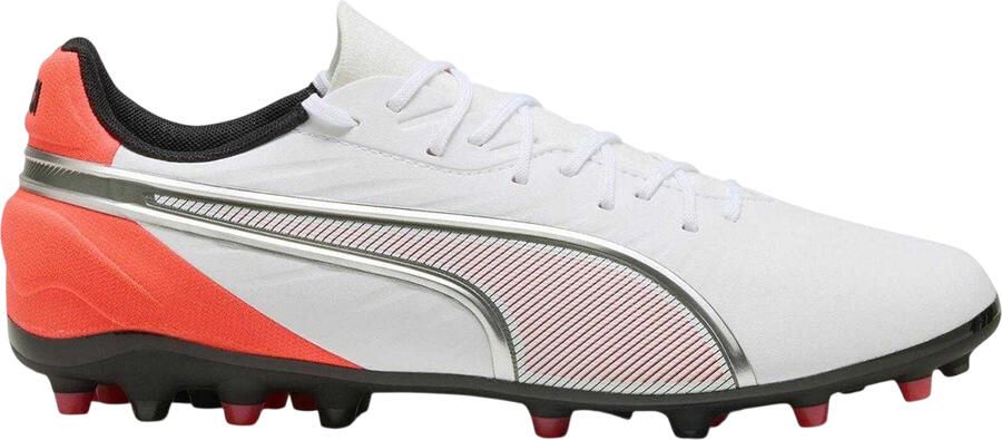 Puma King Match MG voetbalschoenen voor heren voor harde ondergrond (Poema Wit)