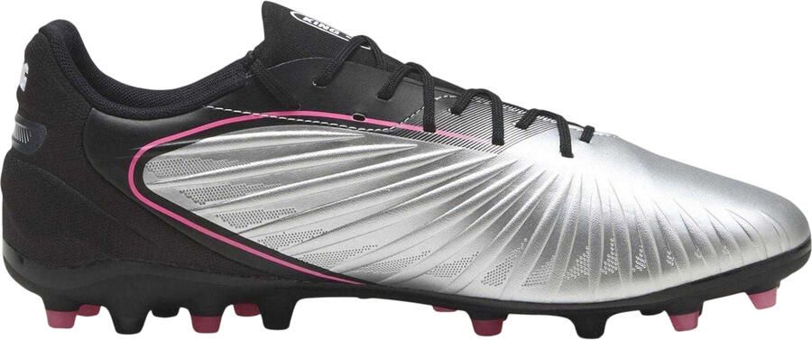 Puma King Match MG voetbalschoenen voor heren voor harde ondergrond (Zilver)