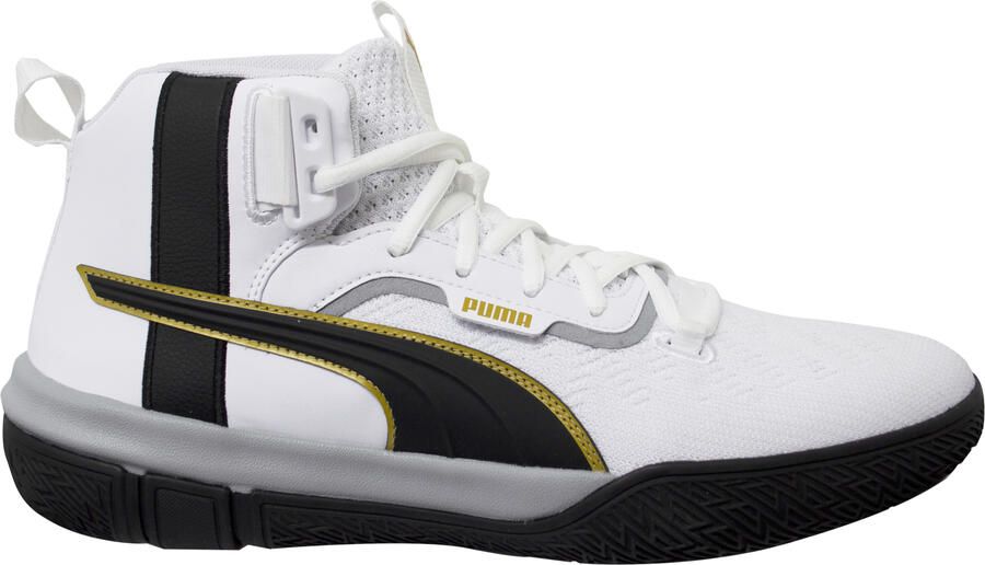 Puma Legacy 68 Wit Zwart Lace Up Heren Basketbalschoenen 193512 01