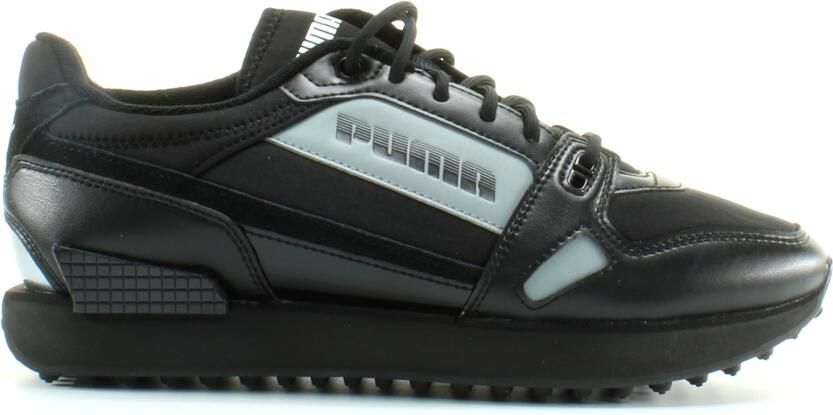 Puma Mile Rider Bright Peaks Zwart Textiel Unisex Lace Up Trainers 374113 01