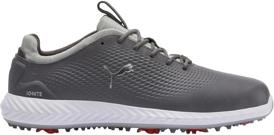 Puma Power Adapt 2.0 Golf Lace-Up Grijs Glad Leer Heren Trainers 190581 03