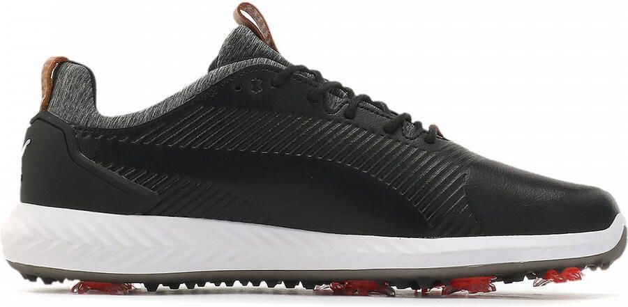 Puma Power Adapt 2.0 Golf Lace-Up Zwart Glad Leer Heren Trainers 190581 02