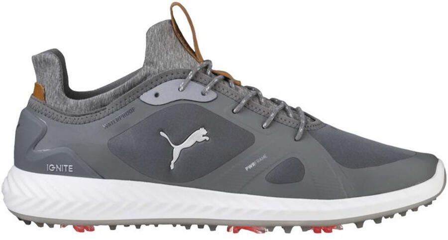 Puma Power Adapt Golf Lace-Up Grijs Synthetisch Heren Trainers 189891 03
