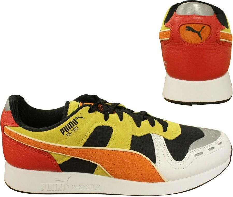 Puma RS-100 x Roland Leather Suede Lace Up Herentrainers 368405 01 B124E