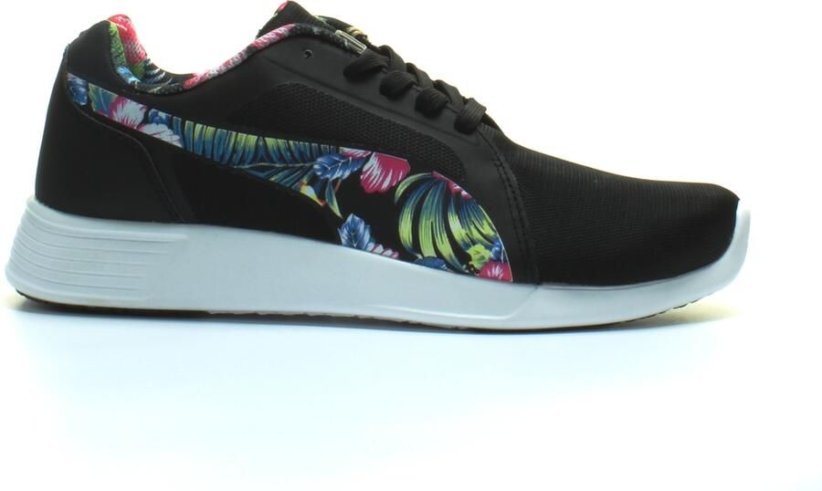 Puma ST Trainer Evo Grafic Zwart Bloemen Lace Up Heren Hardlooptrainers 362212 01
