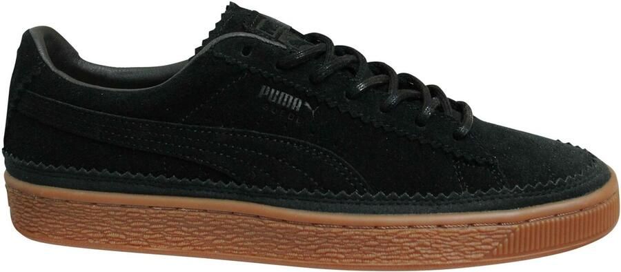 Puma Suede Classic Brogue Lace Up Zwart Leer Herentrainers 366631 01