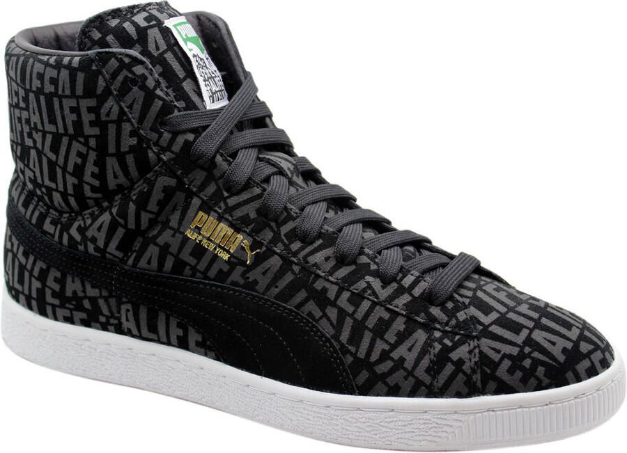Puma Suede Mid X Stuck up X Alife Heren Trainers Zwart Lace Up 358866 01 D29